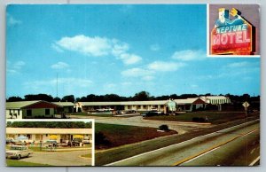 Somers Point  New Jersey  Neptune Motel  Postcard