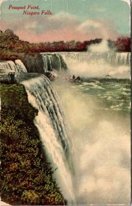 VINTAGE POSTCARD PROSPECT POINT NIAGARA FALLS VIEW FROM CANADA MAILED 1912