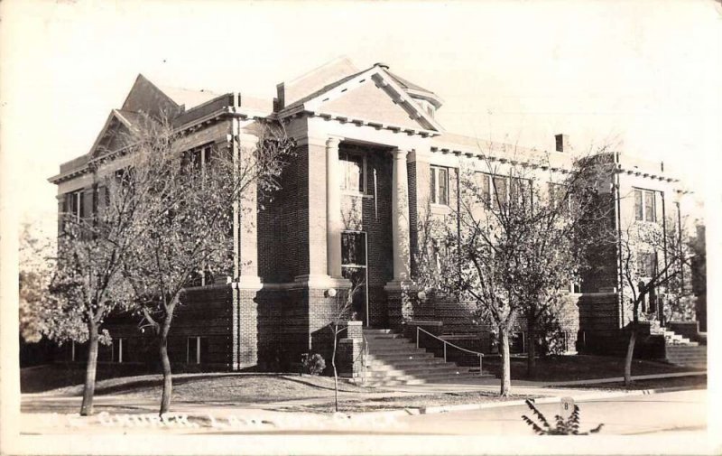 Lawton Oklahoma Church Real Photo Vintage Postcard AA13020