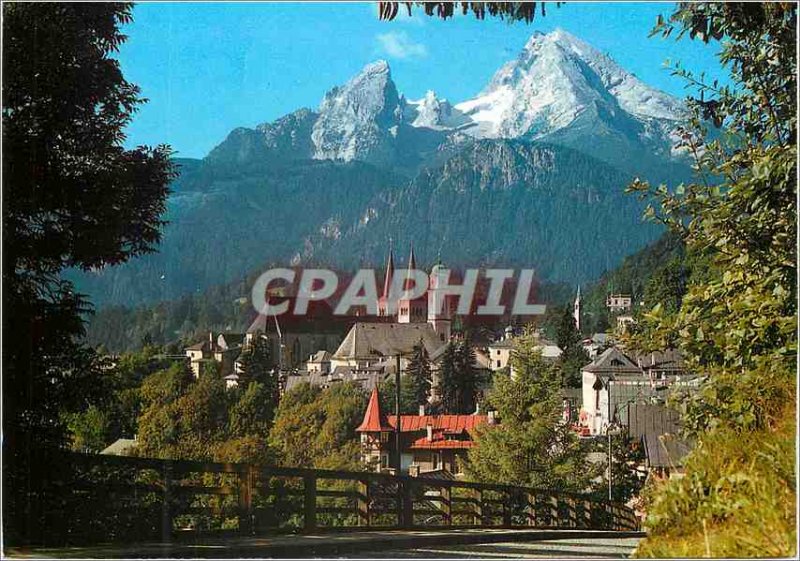 Modern Postcard Berchtesgaden mit Watzmann