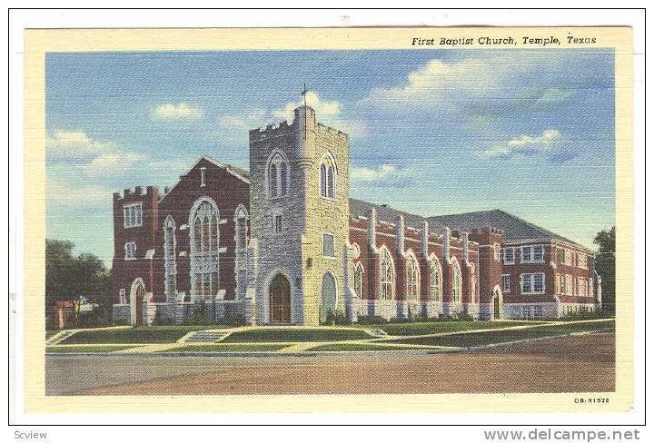 First Baptist Church, Temple, Texas, 1930-1940s