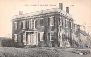 ST JOHNSBURY VERMONT STEVEN'S HOUSE~PHOTOLUX POSTCARD c1930s