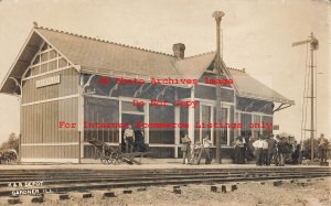 Depot, Illinois, Gardner, RPPC, Kankakee & Seneca Railroad Station, Andrew Fedor