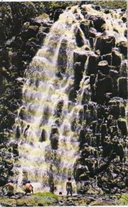 MIcronesia Keprohi Waterfall Seen From Boat Tour From Village Hotel Ponape