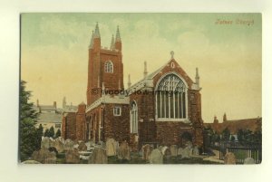 cu1434 - Totnes Church , Devon - postcard