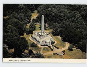 Postcard Aerial View of Lincoln's Tomb, Oak Ridge Cemetery, Springfield, IL