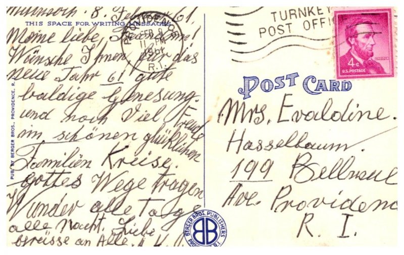 Rhode Island  LARGE LETTER Providence