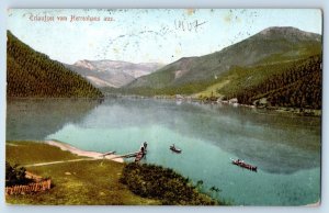 Austria Postcard Erlaufsee From The Manor House 1907 Antique Posted