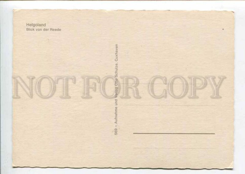 401882 GERMANY HELGOLAND LIGHTHOUSE ship Old postcard