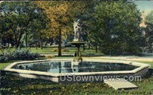 Fountain in Cemetery - Marshalltown, Iowa IA