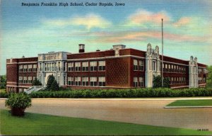 Iowa Cedar Rapids Benjamin Franklin High School 1952 Curteich