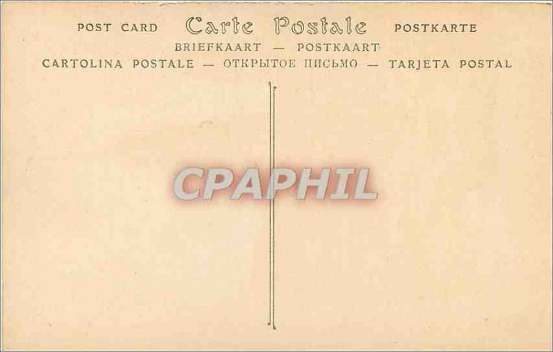 Old Postcard Autun Cathedral Portal seen right