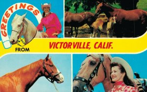 USA Greetings From Victorville California Vintage Postcard 03.34