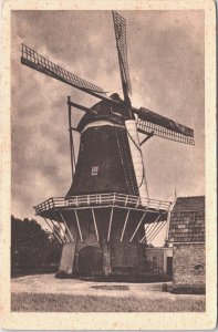 Netherlands Hollandse Molen Serie Windmolen Windmill Vintage Postcard 03.83