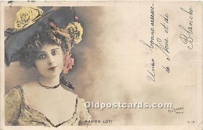 Theater Edwardian Lady Manon Loti Reutlinger Photography 1904 light crease ri...