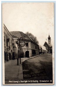 Vienna Austria Postcard Karl Hengl's Heuriger Grinzing End c1920's RPPC Photo