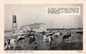 Greensboro North Carolina Guilford County Dairy Farm Vintage Postcard AA72013