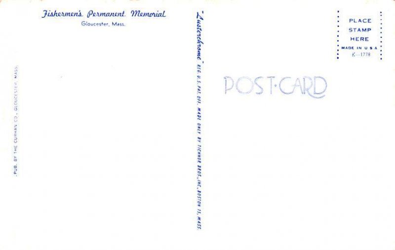 Fisherman's Permanent Memorial Gloucester, Massachusetts MA  