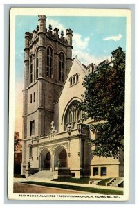 Vintage 1920's Postcard Reid Memorial Presbyterian Church Richmond Indiana