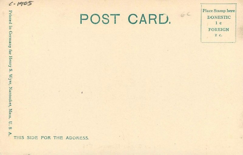 Postcard C-1905 Massachusetts Nantucket Old Windmill 1746 Wyer 22-13356