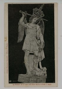 Italy - Mt. St. Angelo. St. Michael Statue in the Royal Basilica