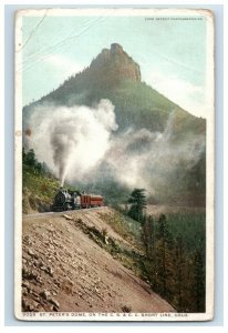 C.1910 C.S. & C.C. Railroad Steam Train St Peter's Dome CO Vintage Postcard P79