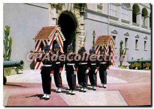 Modern Postcard Monaco La Releve Of The Guard