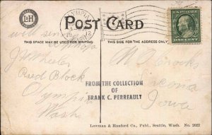 Antique Postcard SEATTLE WASHINGTON WA Fire Boat FIREBOAT FIRE FIGHTING