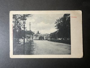 Mint Straits Settlements Postcard Stationery RPPC Penang Singapore Street View