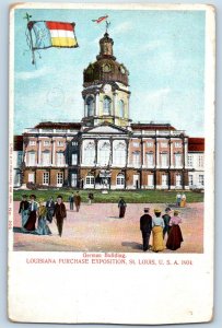 1905 St. Louis Missouri Postcard German Building Purchase Exposition Building