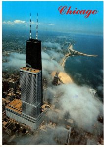 Illinois Chicago John Hancock Building and Water Tower Place 1984