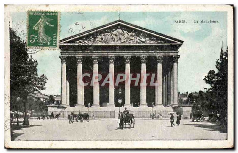 Paris Old Postcard La Madeleine