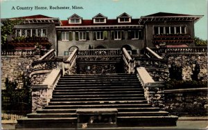 Postcard A Country Home in Rochester, Minnesota