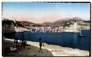 Cassis - Entree du Port - Old Postcard