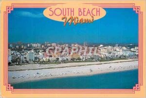 Postcard Modern South Beach Art Deco District Miami Florida
