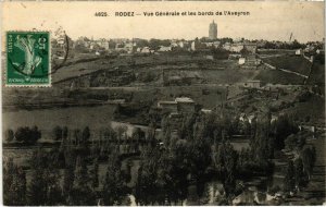 CPA RODEZ - Vue générale et les Bords de l'Aveyron (109504)