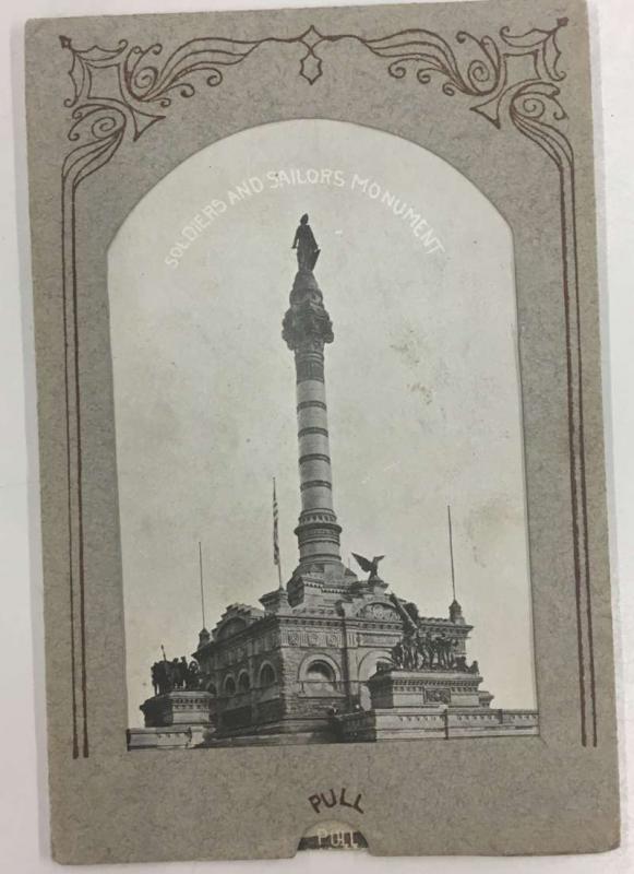 Cleveland Ohio Soldiers Sailors Monument Pull Out Antique Postcard K106237