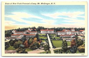 Empire State Of New York Veteran's Camp Mt. McGregor New York NY Postcard