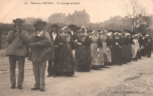 Postcard 1910's Wedding Procession Environs D'Auray Un Cortege De Noce France FR
