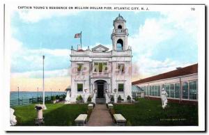 Postcard Old Captain Young & # 39s Residence on Million Dollar Pier Atlantic ...