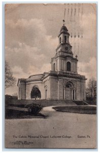 1921 The Colton Memorial Chapel Lafayette College Easton PA Vintage Postcard 