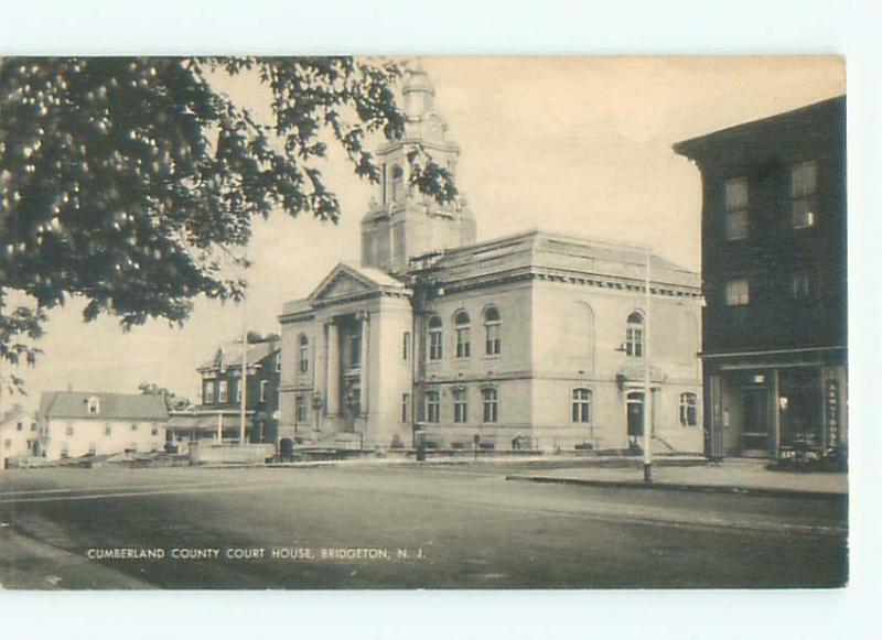 Unused Linen COURT HOUSE Bridgeton New Jersey NJ n4513