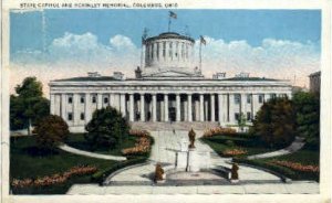 State Capitol and McKinley Memorial - Columbus, Ohio