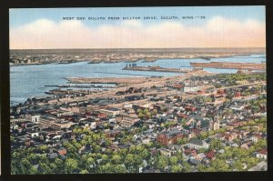 Duluth, Minnesota/MN Postcard, West End From Hilltop Drive