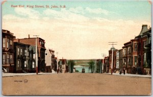 East End King Street Saint John New Brunswick Canada Roadway View Postcard