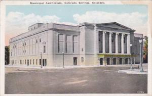 Colorado Colorado Springs Municipal Auditorium