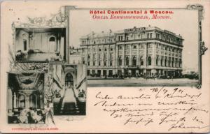 Hotel Continental Moscow Mockba Russia c1907 Postcard E19