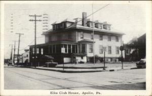 Apollo PA Elks Club Postcard