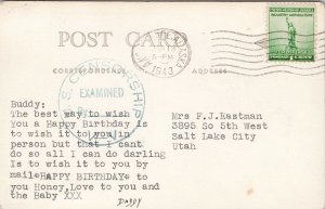 Catholic Church Matanuska Valley Alaska c1943 Passed by Censor RPPC Postcard H21