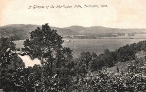 VINTAGE POSTCARD PANORAMIC VIEW OF THE HUNTINGTON HILLS CHILLICOTHE OHIO